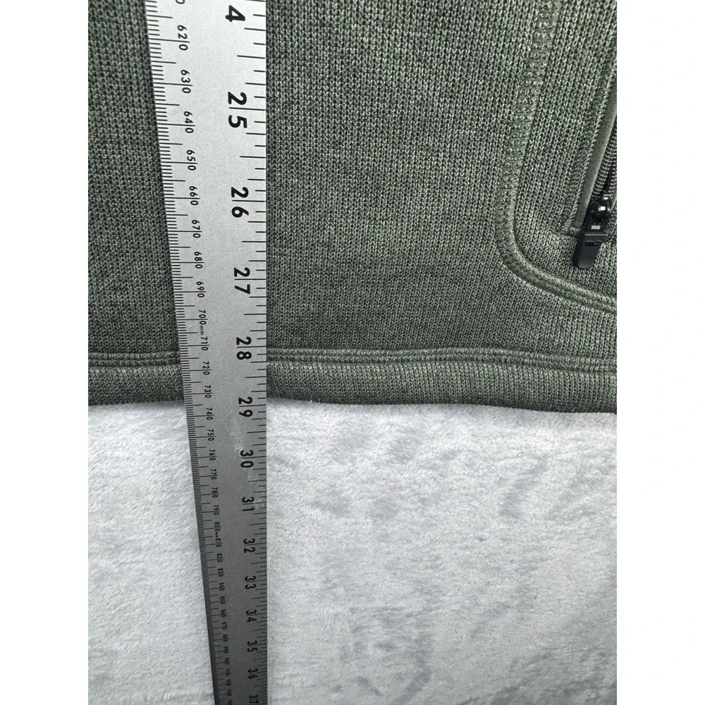 Vineyard‎ Vines Fleece Vest Green Full Zip Pockets Logo Men's Size XL READ